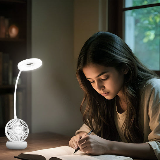 Table Lamp with fan - Main Image