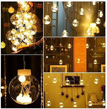 12 Wishing Ball LED Curtain String Lights