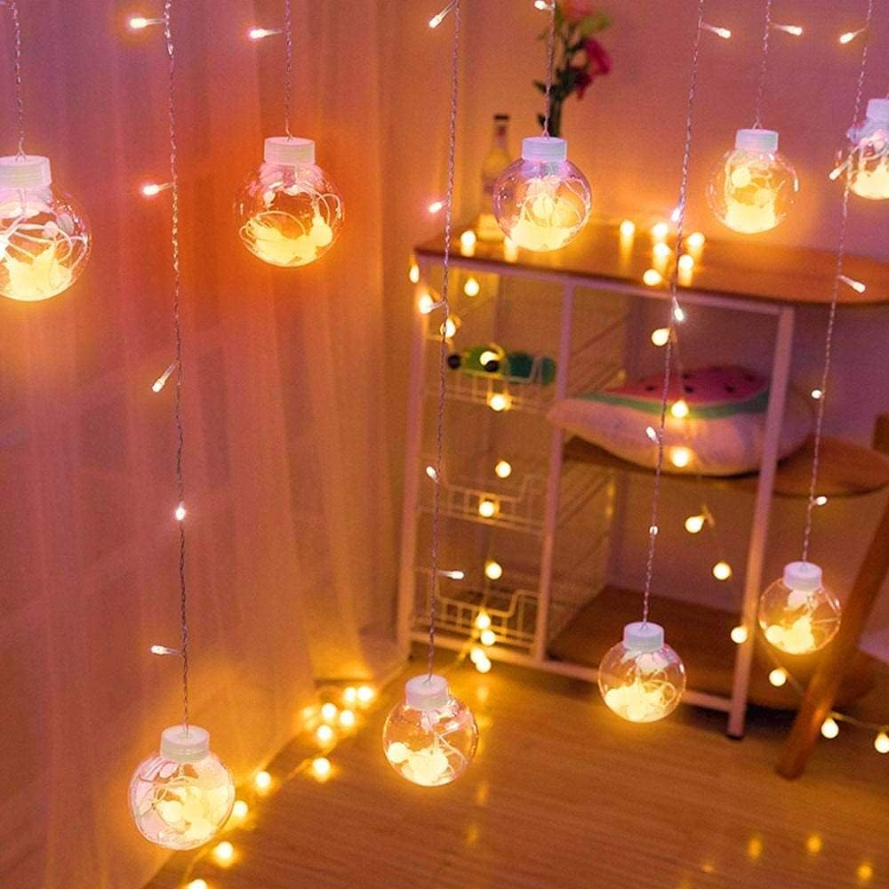 12 Wishing Ball LED Curtain String Lights