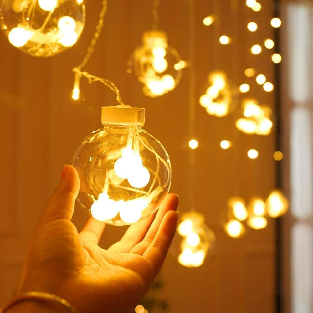 12 Wishing Ball LED Curtain String Lights