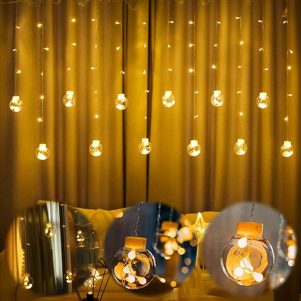 12 Wishing Ball LED Curtain String Lights