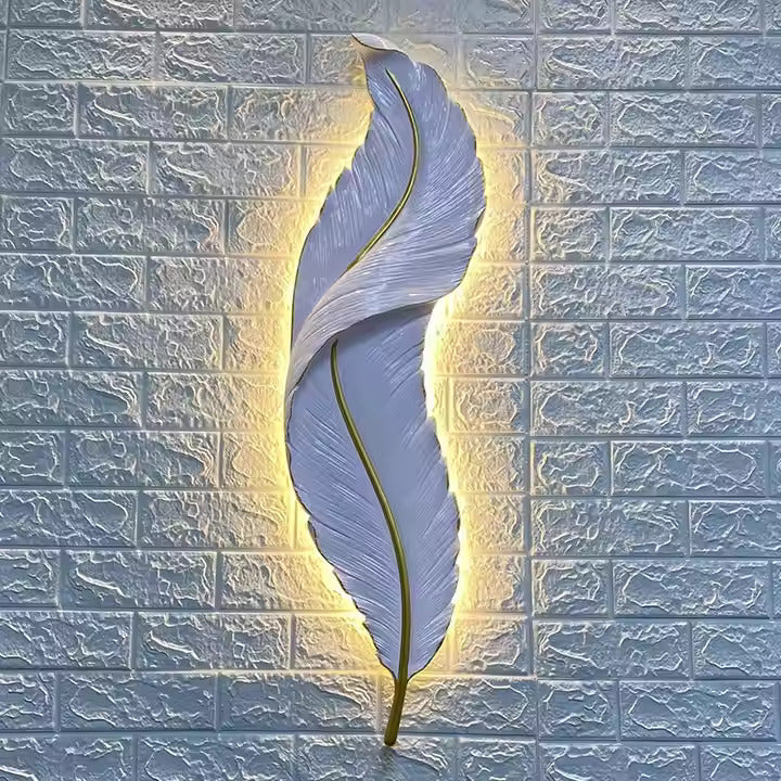 Decorative Premium Design Feather Lamp for Wall Decoration, Living Room