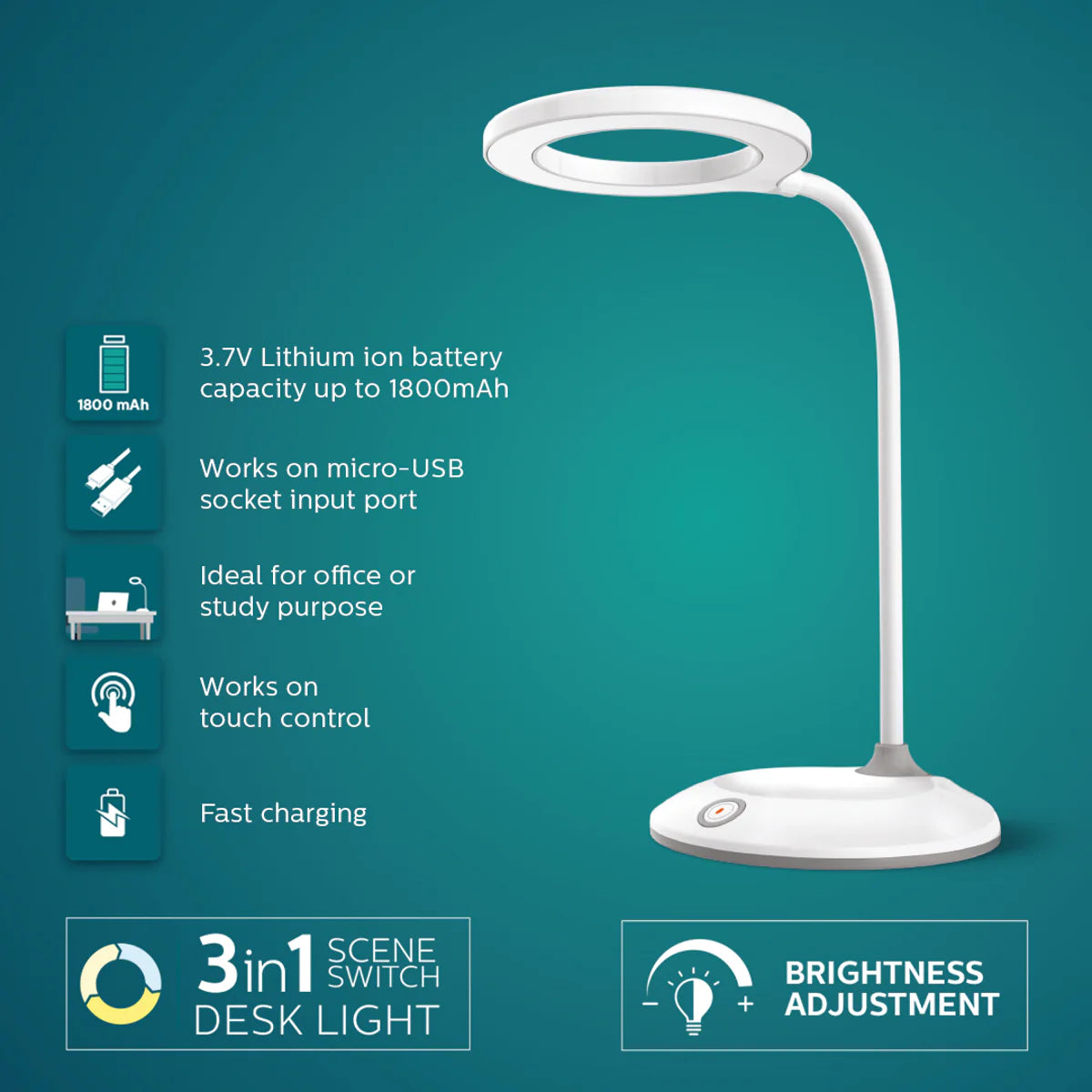 Philips Portable Orbit Desk Light