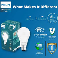 Philips 9W Motion Sensing B22 Lamp LED Bulb