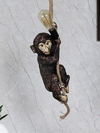 Decorative Hanging Monkey Light for Living Room, Kids Room Ceiling (Without Bulb)