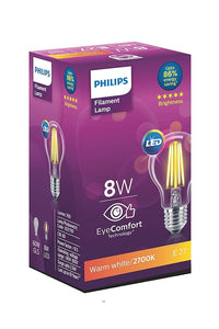 Philips A60 Filament Lamp Bulb with E27 Base