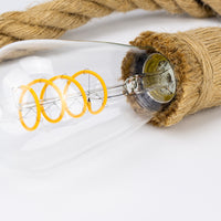 Contemporary Decorative Vintage Hemp Rope Lighting Fixture Pendant Light