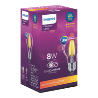 Philips A60 Filament Lamp Bulb with E27 Base